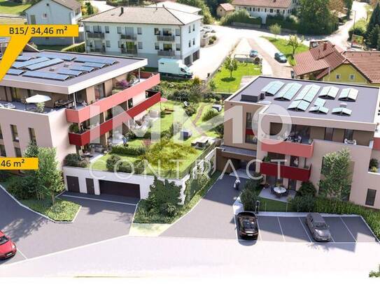 Edle Kleinwohnung mit Loggia in den STADTTERRASSEN PEUERBACH - provisionsfrei!