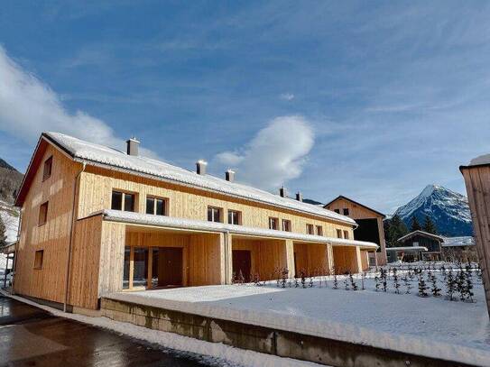 Bregenzerwald - Au, Vollholz Reihenhaus mit Garten, Terrasse und Schuppen, Edelrohbau, tolle Wohnbauförderung