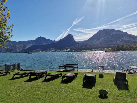 Wohnung mit eigenem Badeplatz und Garage am Wolfgangsee - Zweitwohnsitz möglich!