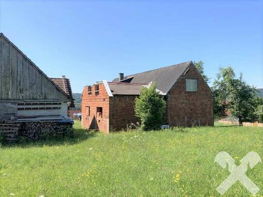 Rohbau mit Nebengebäude und großzügigem Baulandgrundstück Nähe Feldbach