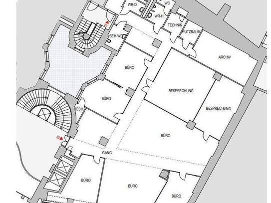 Repräsentatives Innenstadtbüro in schönem Stilhaus am Fleischmarkt