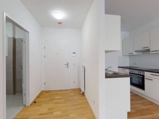 Neubau-Charme im Herzfelderhof: 2-Zimmer-Wohnung mit Loggia