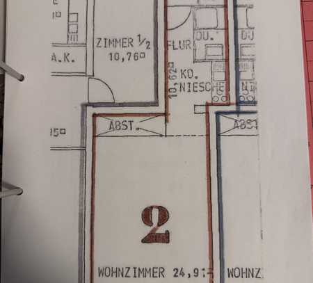 Modernisierte 1-Raum-Wohnung mit Balkon und Einbauküche in Freiburg