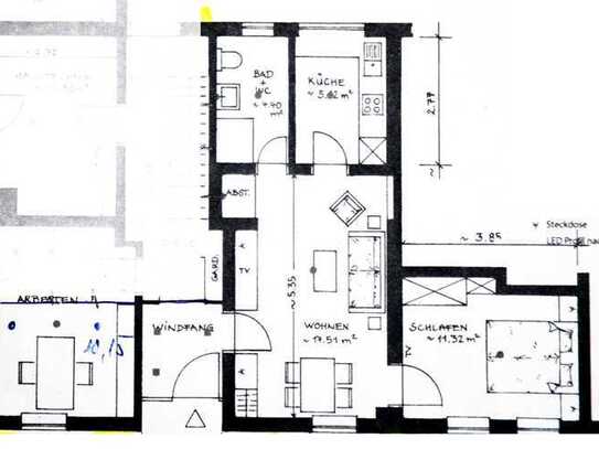 Schöne 3-Zimmer-Erdgeschosswohnung mit Einbauküche in Empfingen