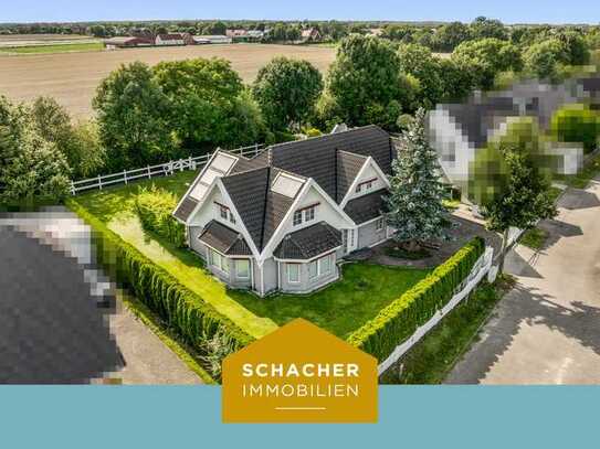 Exklusives und gepflegtes Einfamilienhaus mit herrlichem Weitblick auf Felder und Wiesen!