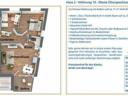 Charmant und Hell: 3,5-Zimmer-Wohnung mit Süd-Balkon – 71 m² purer Wohnkomfort!