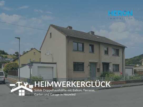 HEIMWERKERGLÜCK - Solide Doppelhaushälfte mit Balkon, Terrasse, Garten und Garage in Neuwied