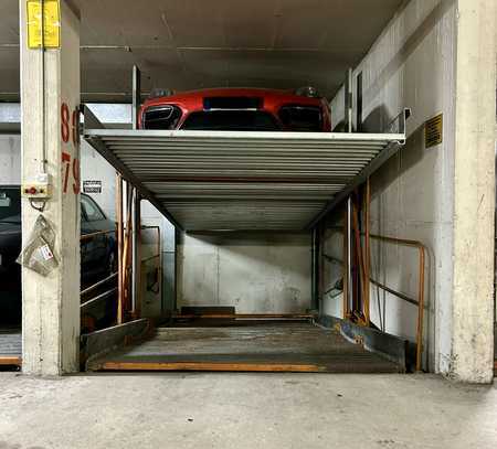 Duplex Stellplatz (unten) in Tiefgarage im Stuttgarter Westen