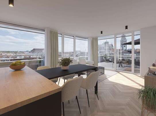 Leonsheart | Exklusives Penthouse mit 2 Zimmern und Dachterrasse