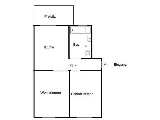 2,5 Zimmer Wohnung Nähe Bergbaumuseum