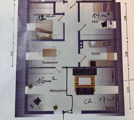 Zentrale 4-Raum-DG-Wohnung in Kempten (Allgäu)