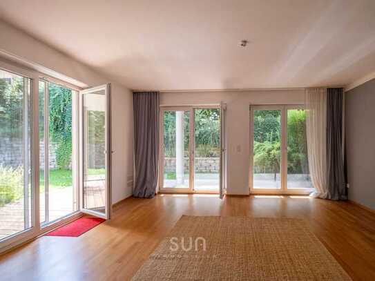 ***GRÜNE-OASE in ruhiger Lage BAD VILBEL*** lichtdurchflutete & moderne 4 Zi.-Whg. mit 160 m² GARTEN