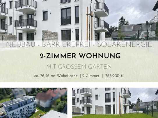 Barrierefrei - Nachhaltig - Neubau: 2-Zi.-Wohnung ca. 92m², Garten + Terrasse in Germering