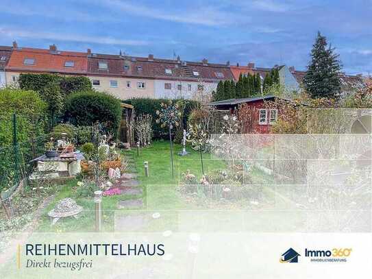 Bezugsfreies Reihenmittelhaus mit schön angelegtem Garten