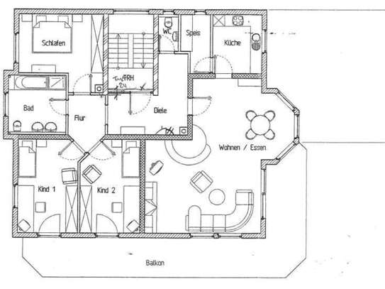 Schöne und modernisierte 4-Raum-Wohnung mit Balkon in Pfullingen