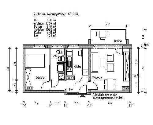 Mitten drin statt nur dabei: günstige 2-Zimmer-Wohnung!