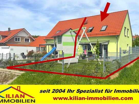 KILIAN IMMOBILIEN! DOPPELHAUSHÄLFTE AUS 2016 MIT 99 M² IN KAMMERSTEIN! EBK * WÄRMEPUMPE * FBH