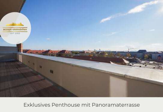 ** Atemberaubendes Penthouse mit Panoramablick & großer Terrasse | Sauna | 2 Bäder | Stellplätze **