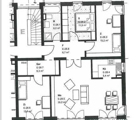 Schöne 4-Zimmer-Wohnung mit Balkon in Erding