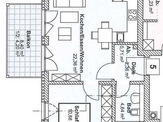 Neuwertige 2-Zimmer-Wohnung mit Balkon in Reichertshofen / Langenbruck