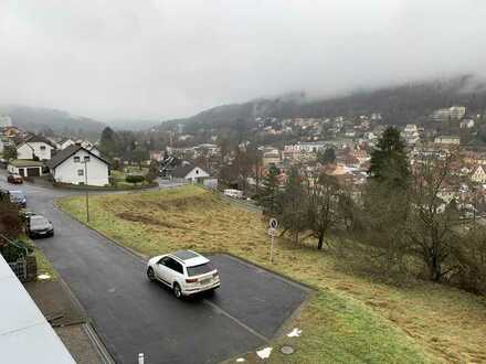 Baugrundstück in Hanglage und Blick auf die Altstadt