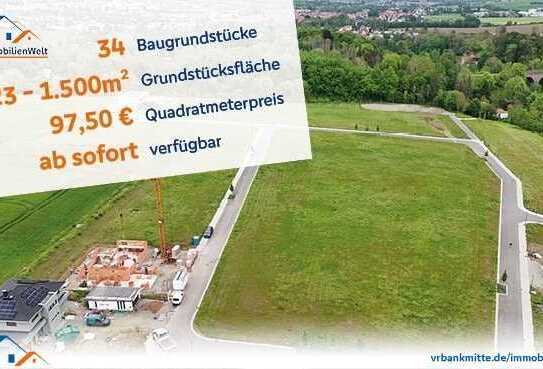 Willkommen daheim! Neues Wohngebiet mit schönen Grundstücken von 823-1.517 m², sofort verfügbar!