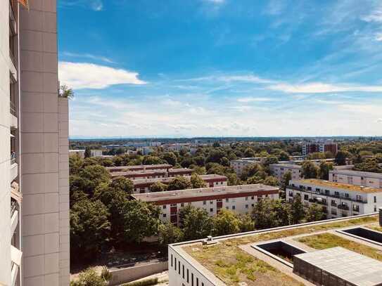 Traumhaft hoch gelegenes 1,5-Zi.-Appartement im Ramses-Hochhaus zur Kapitalanlage, 34 m², mit TG