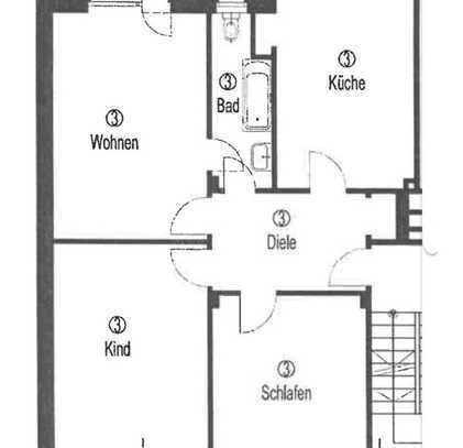 *****LANGE GESUCHT-ENDLICH GEFUNDEN! CHARMANTE 3 ZIMMERWOHNUNG IN ZENTRALER LAGE MITTEN IN BILK*****