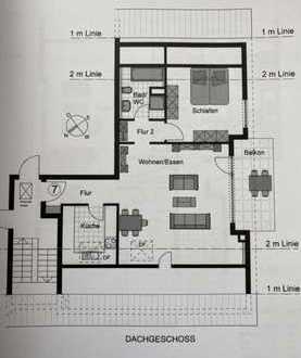 Modernisierte 2-Zimmer-Wohnung mit Balkon und EBK in Murrhardt