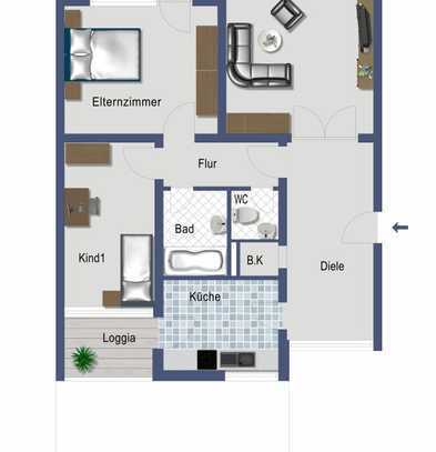 Bonn-Endenich. Kapitalanlage 5. OG. mit 3 ZKB mit Balkon - Provisionsfrei!