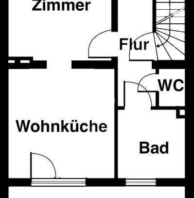 Gemütliche 2-Zimmer-Wohnung mit EBK und großem Balkon