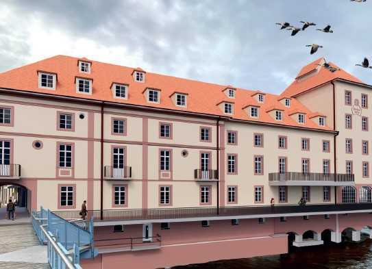 bei Baden Baden ! hochwertige Gastronomieflächen in bester Flußlage mit Denkmal AfA