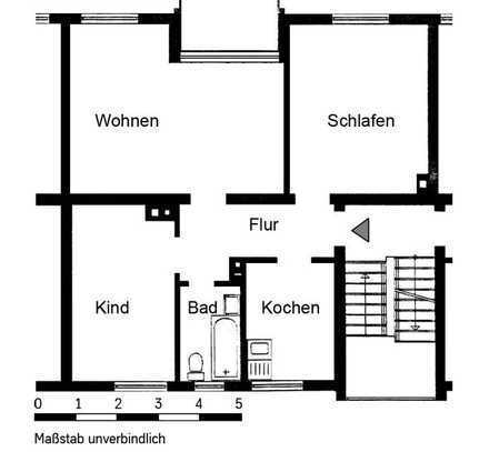 Toll geschnittene 3- Zimmer Wohnung im Erdgeschoss