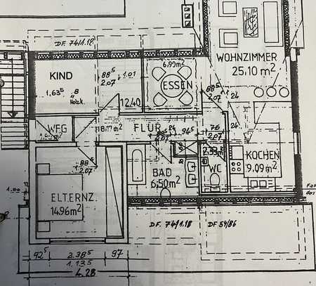 Freundliche 3-Zimmer-DG-Wohnung mit Balkon und Einbauküche in Hatzenbühl