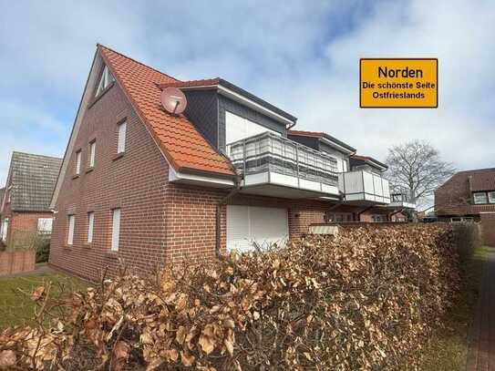 Vollmöblierte Erdgeschosswohnung am westlichen Stadtrand von Norden in Richtung Norddeich!