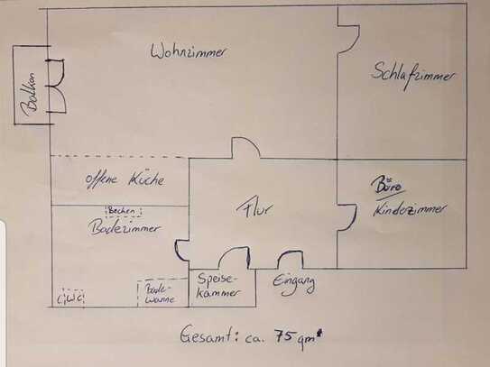 ruhige 3 Zimmerwohnung in Schönau bei Herrieden