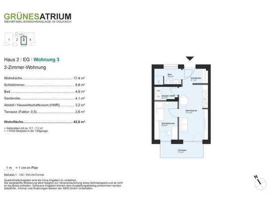 Schöne 2-Zimmer-EG-Wohnung in Mehrfamilienwohnanlage