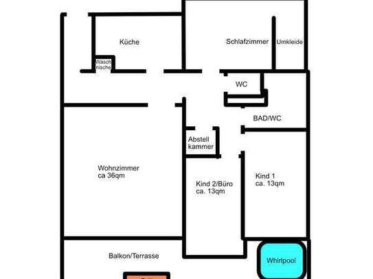 Traumhafte Kernsanierte 4-Zi Wohnung 116qm Teilmöbliert in Langwasser