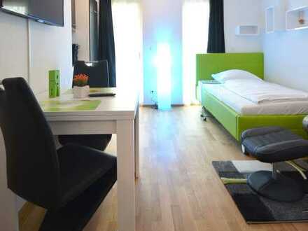 Moderne 1-Zimmer-Wohnung, wohnlich möbliert & komplett ausgestattet, zentral in Mörfelden