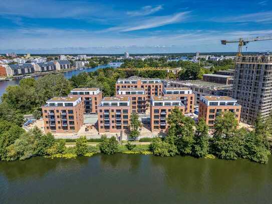 Idyllische Ruhe auf dem Spandauer See: Neubauwohnung auf Eiswerder mit Terrasse und Stellplatz