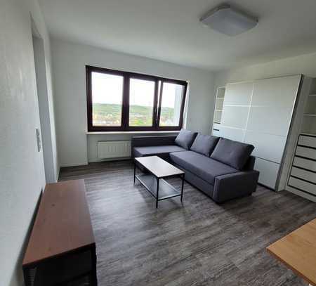 1,5-Zimmer-Wohnung, neu möbliert, mit Balkon