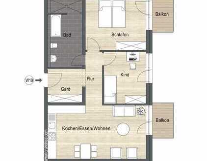 "WOHN DUETT" - Nachhaltiges Wohnen in Hockenheim - 3,5 Zimmer Eigentumswohnung - WE 10