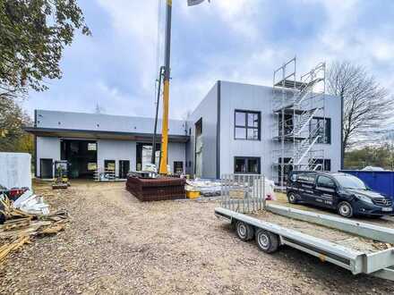 NEUBAU – moderne Büro- & Lagerflächen 
Klimaneutrale Bauweise – Wärmepumpe & Photovoltaik