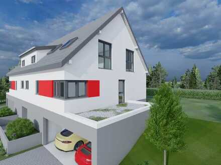 Baubeginn erfolgt - Einzigartige Doppelhaushälfte in exklusiver Lage - KfW 55 Standard