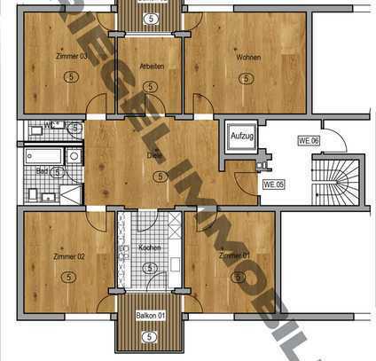 Sie hier? Wir auch! Charmante 5 Zimmer-Wohnung mit 137,18 m² Wohnfläche und 2 Balkonen