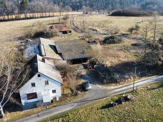 Hilders-OT, Wohnen im Außenbereich auf 6.130 m² + angrenz. Grün-Ackerland 119.737 m² +Wald 10.510 m²