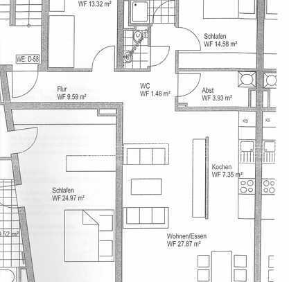 Geschmackvolle 2,5-Raum-Wohnung mit geh. Innenausstattung mit Balkon und EBK in Frankfurt am Main