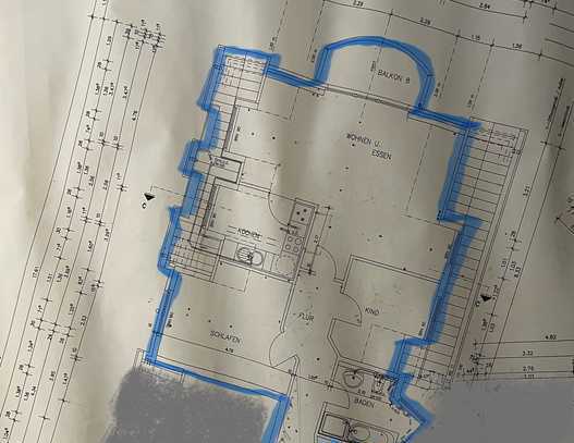 Lichtdurchflutete und teilmöblierte 3 Zi. Wohnung (Süd-Balkon) Nähe Morlaixplatz