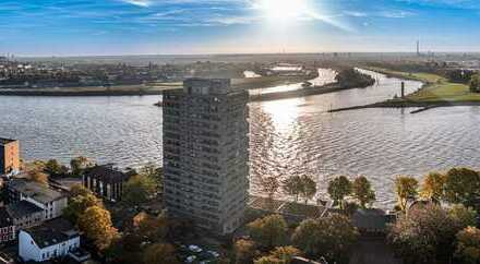 2 Zimmer-Wohnung mit Balkon (seitlicher Rheinblick)