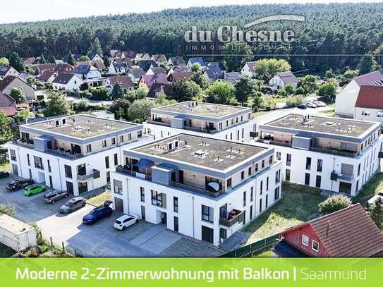 Großzügige und helle Neubauwohnung im 1. OG mit Balkon in Saarmund